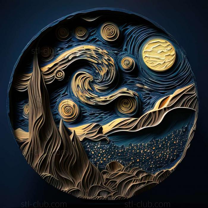 3D model starry night (STL)